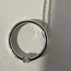 Elegant Round Simple DIAMOND Necklace